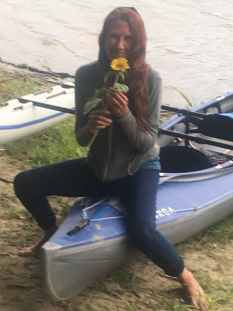 Christine and sunflower