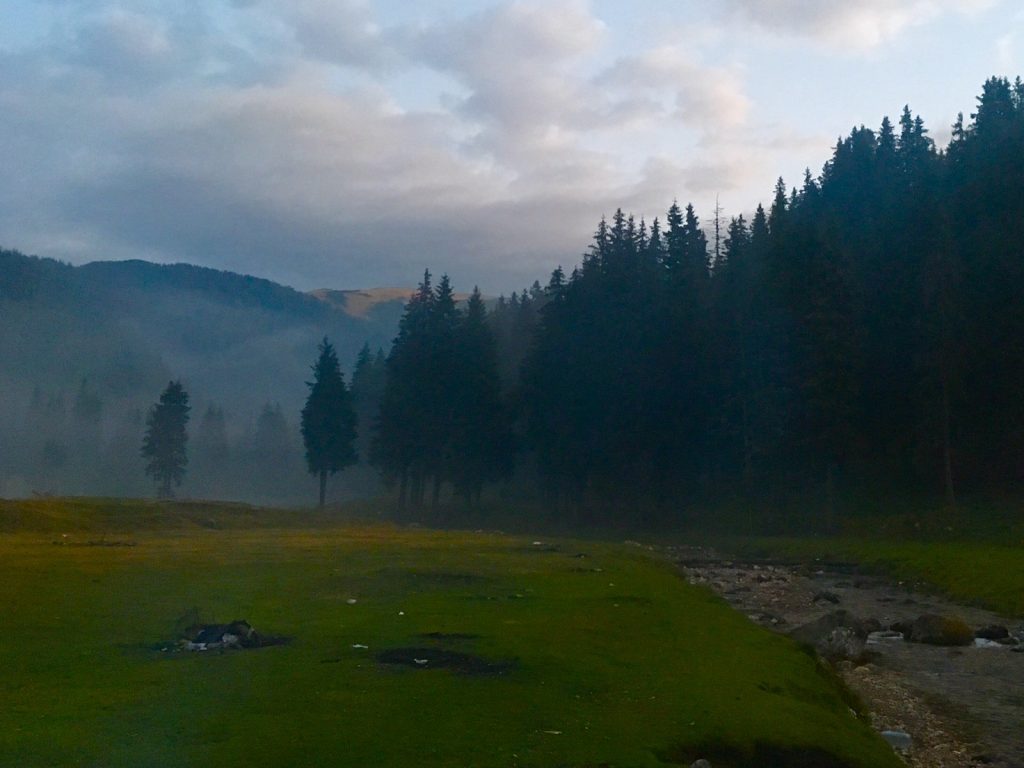 Creek and mountains