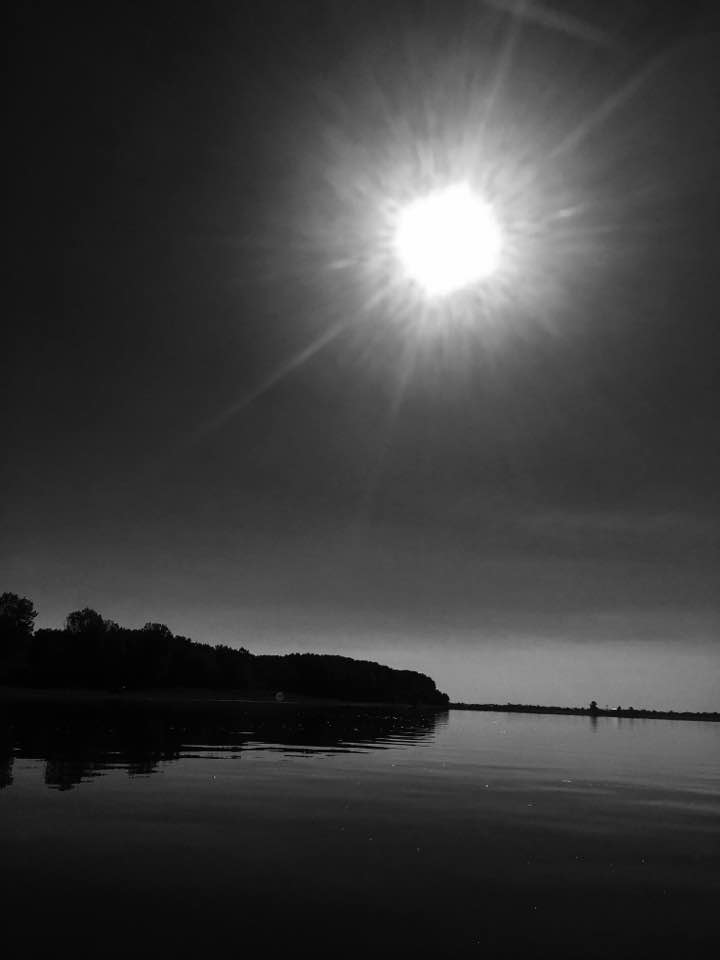 The split black and white