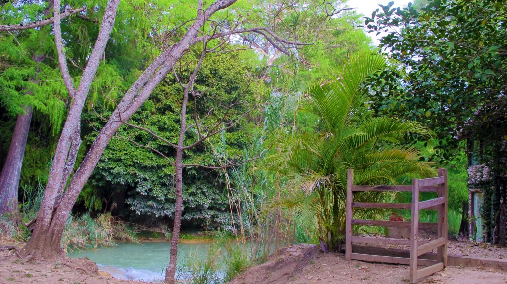 River and cabin