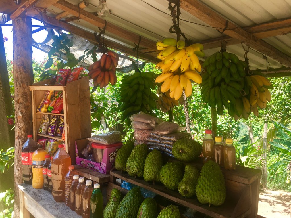 Roadside stand with honey